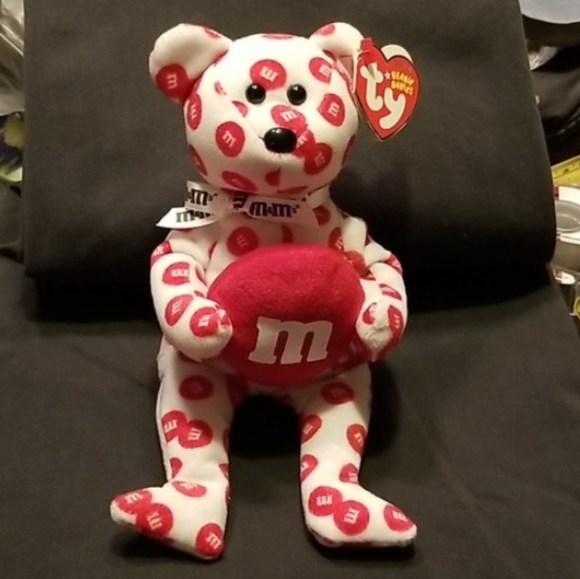 Ty Other - ty RED Beanie Baby m&m